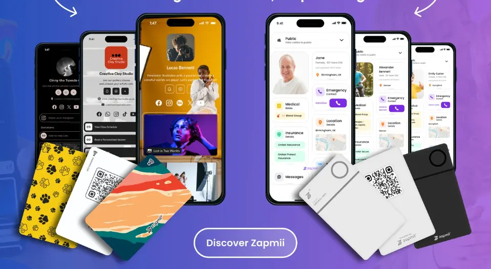Social presence card platform dashboard